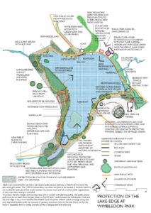 The proposed public lakeside walk